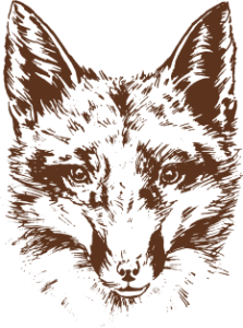 Stylized red fox head logo for The Red Fox Inn & Tavern.