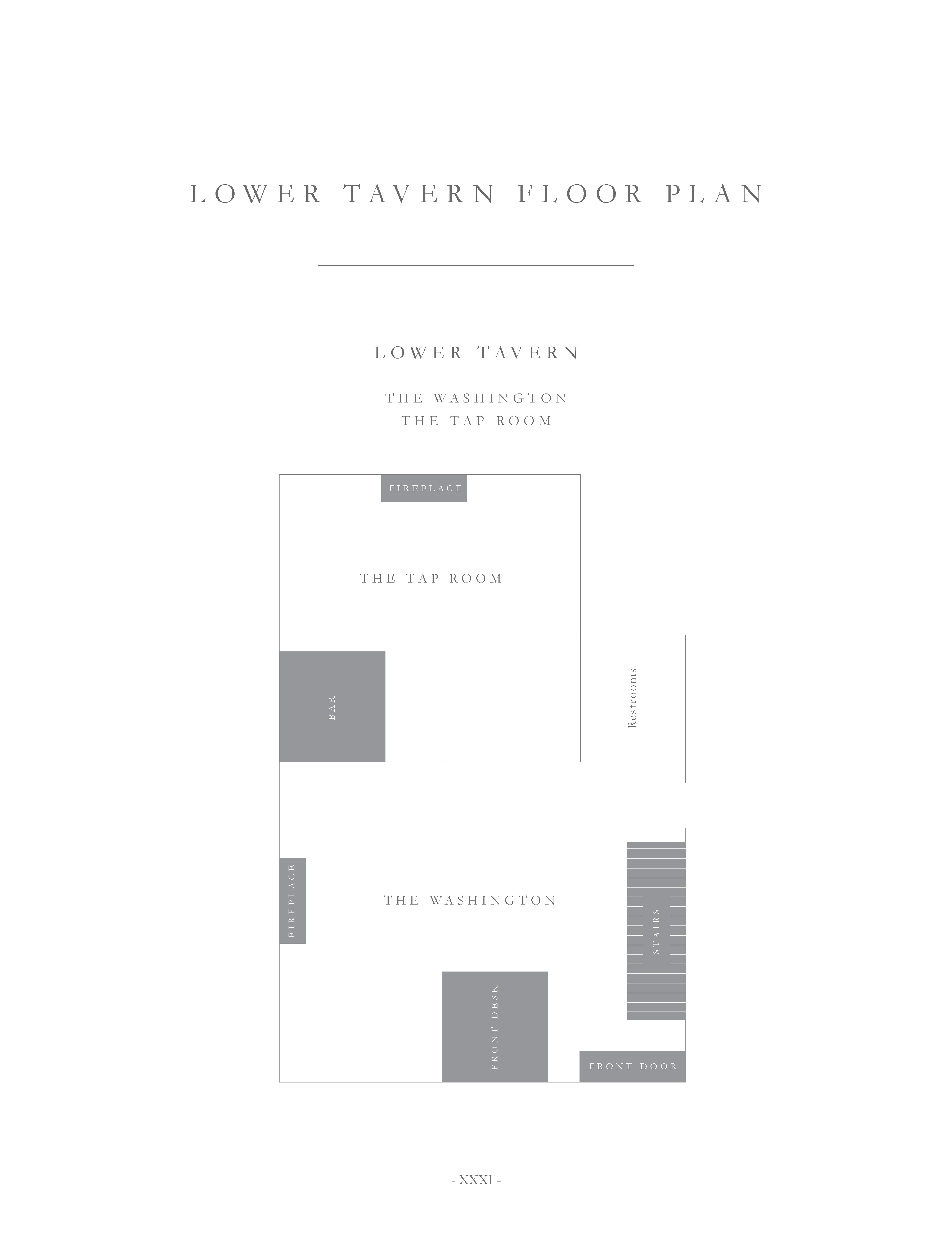 Lower Tavern floor plan