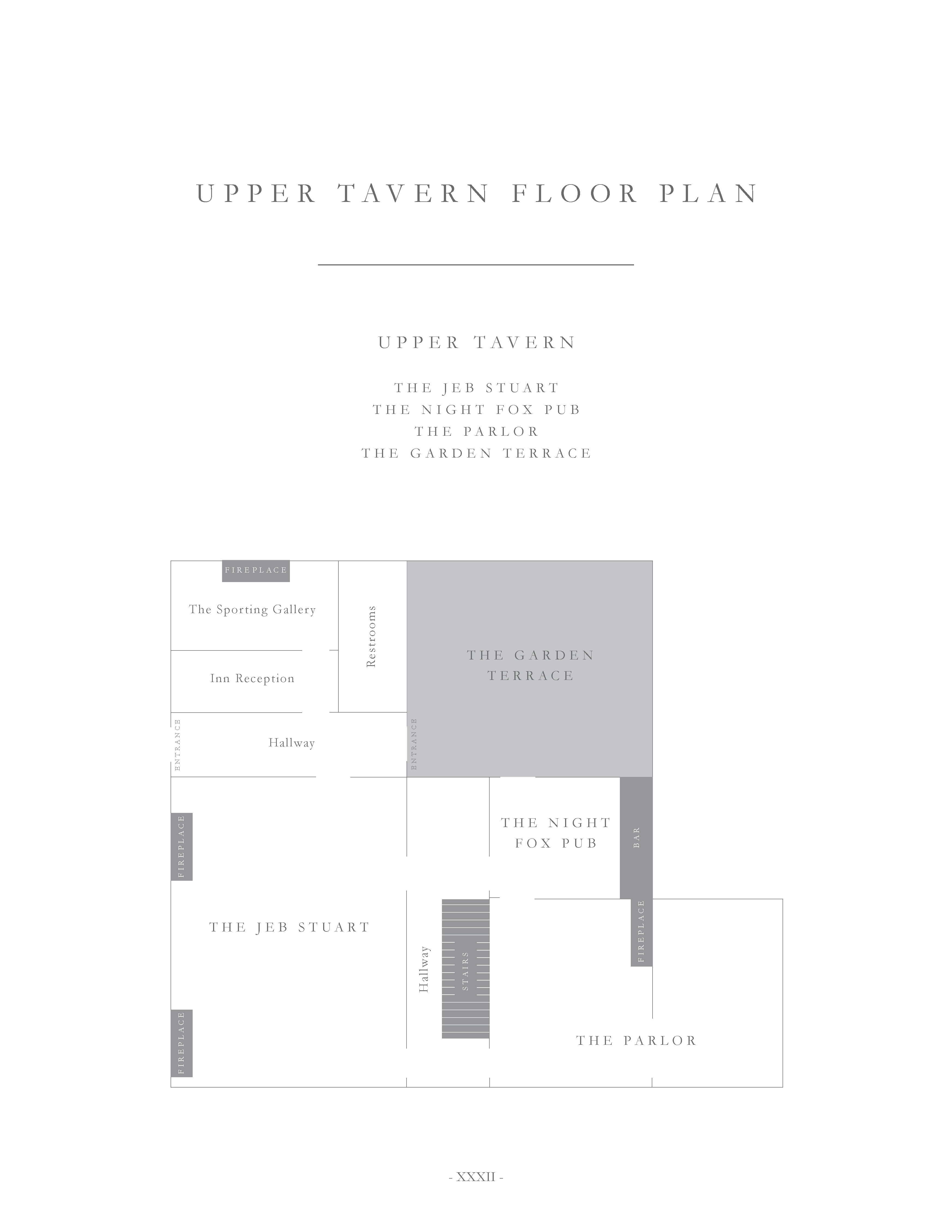 Upper Tavern floor plan