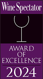 Wine Spectator Award of Excellence badge 2020